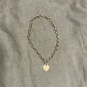 Return to Tiffany Heart Tag Silver Chain Necklace